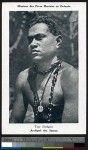 Indigenous man wearing necklaces, Samoa, ca.1900-1930