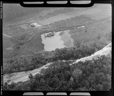 Gold dredge, Bulolo Valley, Papua New Guinea