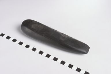 Black stone chisel. Thick butted.