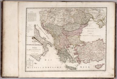 Karte von dem Oschmanischen Reiche in Europa. Nach d'Anville Schmidt und Santini. Neu verzeichnet herausgegeben von Franz Joh. Jos. Von Reilly. Zu finden im von Reilly'schen Landkarten und Kunstwerke Verschleiss Komptoir. Wien, 1795. Jos. Stober, Sc. (to accompany) Grosser Deutscher Atlas.