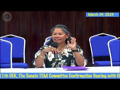 The Senate TEM Committee Confirmation Hearing with Cindy Fitzpatrick to PVA