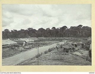 LAE, NEW GUINEA. 1945-08-14. PANORAMA OF THE HOSPITAL AREA, 2/7 GENERAL HOSPITAL