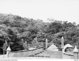 RABAUL, NEW BRITAIN, 1945-11-30. A MONUMENT ERECTED BY CHINESE SOLDIERS IN MEMORY OF THEIR DEAD COMRADES IN NEW BRITAIN