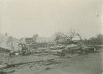 Houses in ruin, on the place of Vaitape (Bora-Bora), after the passage of a cyclone, in January 1st, 1926