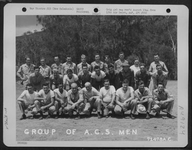 Supply Men Of The 13Th Air Depot Group Pose For The Photographer At Their Base On New Caledonia, 27 October 1943. (U.S. Air Force Number 71478AC)