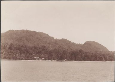 Trading station at Pago Pago, viewed from the anchorage, Solomon Islands, 1906 / J.W. Beattie