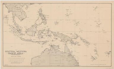 The Central Western Pacific Area / prepared by Research Section, 'G' Branch, L.H.Q. ; drawn by E. Ford, 23 Mar 43 ; reproduced by L.H.Q. (Aust.) Cartographic Company, 1943