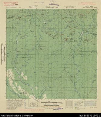Papua New Guinea, Northeast New Guinea, Hauk West, Provisional map, Sheet A54/15, 571, 1944, 1:63 360
