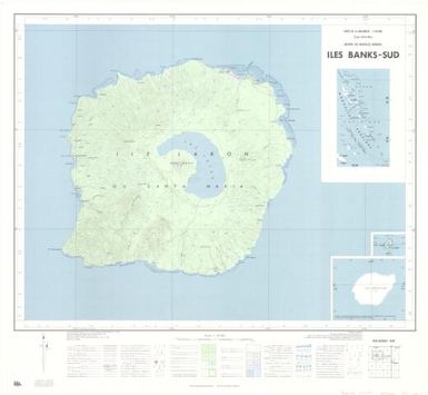 Carte de la Mélanésie - 150 000 (type outre-mer) Archipel des Nouvelles Hébrides: Iles Banks-Sud