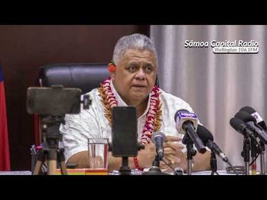 Sōsaiete ‘a Lōia ‘a Sāmoa ma le Palemia Hon. La’aulialemalietoa Polata’ivao Fosi Schmidt