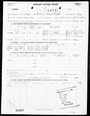 VMSB-231 - ACA Reps Nos 257-258-Air opers against the Marshall Islands on 7/11 & 12/45