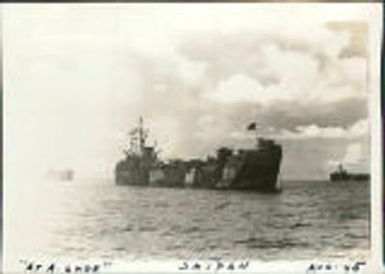 WWII, LST 213, At Anchor, Saipan, Northern Marianas Islands, 1945