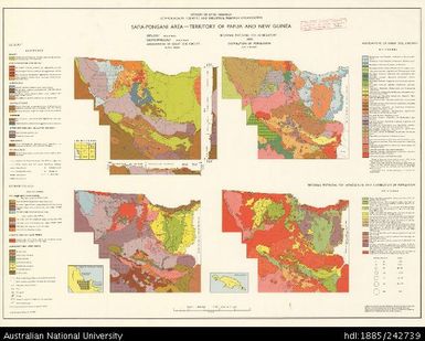 Papua New Guinea, Safia-Pongani Area, Geology, Geomorphology, Associations of Great Soil Groups, Regional Potential for Agriculture and Distribution of Population, CSIRO Land Research Series 17, 1967, 1:500 000