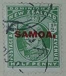 Stamp: New Zealand - Samoa Half Penny