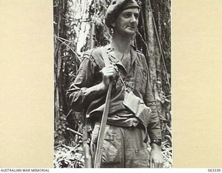 FAITA, RAMU VALLEY, NEW GUINEA. 1944-01-07. NX78530 TROOPER L. E. WEBSTER OF RANDWICK, NSW, A TROOP, 2/2ND COMMANDO SQUADRON