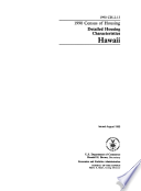 1990 census of housing Detailed housing characteristics Hawaii