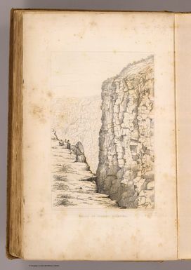 Walls of crater, Kilauea. J. Drayton, del. J.F.E. Prudhomme sc. (Philadelphia: Lea & Blanchard. 1845)