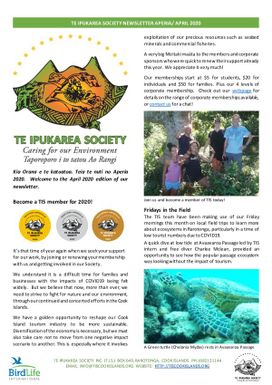 Te Ipukarea Society Newsletter