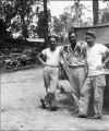 Three soldiers of Company K, 164th Infantry, Bougainville, 1940s