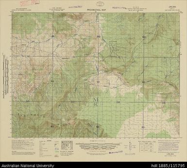 Papua New Guinea, Northeast New Guinea, Uruwa, Provisional map, Sheet B55/10, 1943, 1:63 360