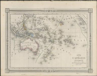 Carte de l'Oceanie / dressee et dessinee sous la direction de Mr. J.G. Barbie du Bocage