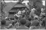 Church service in Tsembaga: Anglican priest Peter Robin and Solomon Islander missionaries lead service