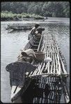 Canoes: carved splashboard on prow of a canoe used for coastal transport