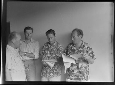 From left to right - Bill [Juan?], Colin [?], John [Rolley?] and Leo Lynch (L to R)