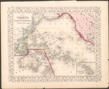 Map of Oceanica, exhibiting its various divisions, island groups &c