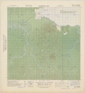 New Britain, provisional map (Mt Du Faure)