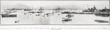 The Special Service Squadron's visit to Fiji: general view of the harbour