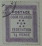 Stamp: Cook Islands One and a Half Pence