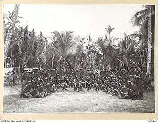 KARAPIA, NEW GUINEA, 1945-08-17. MEMBERS OF D COMPANY, 2/7 INFANTRY BATTALION AND THEIR SUPPORTING ARMS PERSONNEL