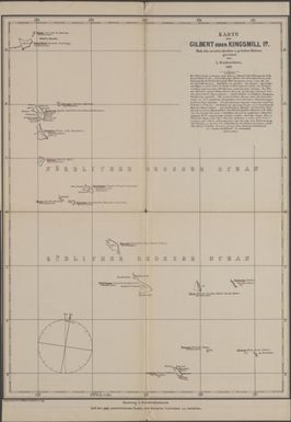 Karte der Gilbert oder Kingsmill In. : nach den neusten Quellen u. privaten Notizen / gezeichnet von L. Friederichsen