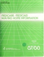 Medicare/Medicaid nursing home information, 1987-1988