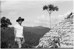 Sengru-Sengru, Wanuma Census Division: Pete Vayda beside a house