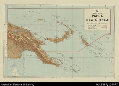 Papua New Guinea, Territory of Papua and New Guinea, 1949, 1:3 168 000