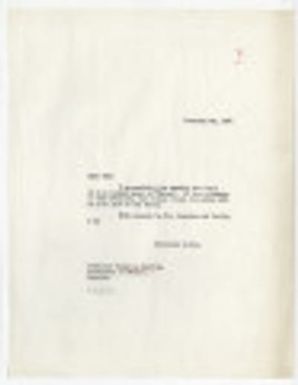 Letter from Clark Wissler to Felix M. Keesing
