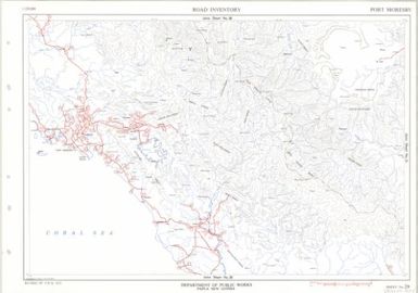 Papua New Guinea road inventory, July 1975: Port Moresby (Sheet 29)