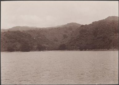 Lakona Bay at Santa Maria viewed from the anchorage, Banks Islands, 1906 / J.W. Beattie