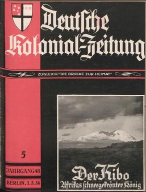 Deutsche Kolonial-Zeitung, 48. Jg. 1. Mai 1936, Heft 5.