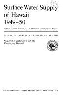 Surface water supply of Hawaii, 1949-50