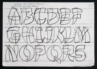 Churchward Chinatype Exbold Condensed 2005 Sketch