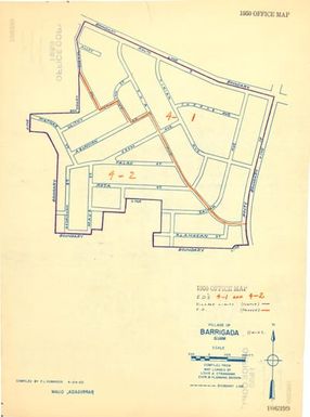 1950 - Enumeration District Maps - Guam Territory - Barrigada - ED 4-1 - ED 4-2