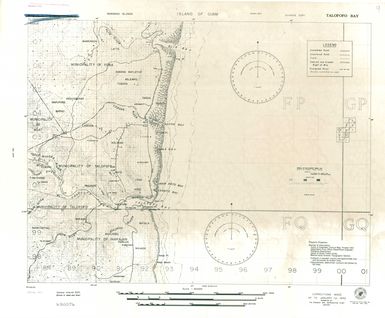 Island of Guam: Talofofo Bay - Special Air and Gunnery Target Map