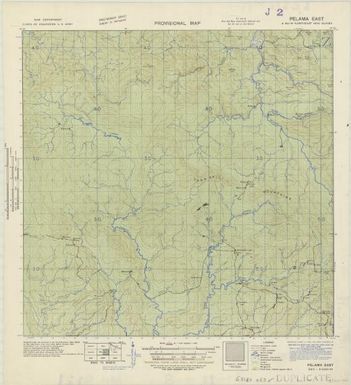 Provisional map, northeast New Guinea: Pelama East (Sheet Pelama East)