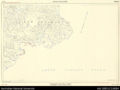 Papua New Guinea, Pomio, Road Inventory Series, Sheet 42, 1:250 000, 1967