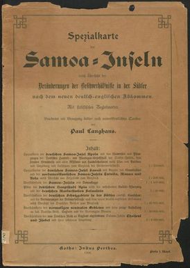 ["Spezialkarte der Samoa-Inseln"]