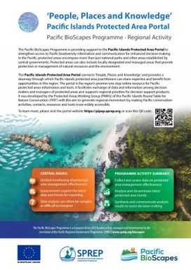 'People, Places and Knowledge' Pacific Islands Protected Area Portal - Pacific BioScapes Programme - Regional Activity