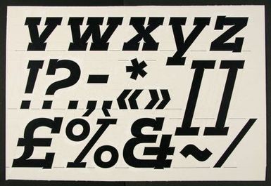 Churchward Montezuma Bold Italic Hand Drawn Board